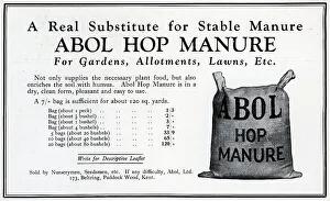 Stable Collection: Abol Hop Manure Advertisement