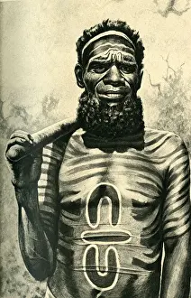 Aboriginal Prints: Aboriginal medicine man of the Worgaia, Central Australia
