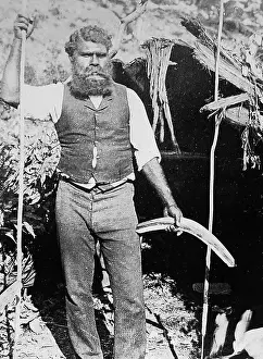 Boomerang Prints: Aborigine Lake Tyers Victoria Australia Victorian period