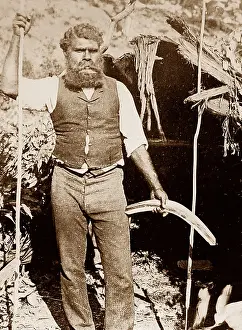 Aborigine Lake Tyers Victoria Australia Victorian period