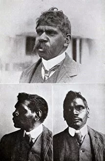 Aborigine Collection: Aborigine trackers working for the police force, Australia