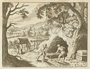 Arranges Prints: ABRAHAM BURIES SARA