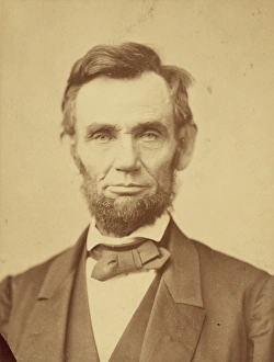 Facing Collection: Abraham Lincoln, head-and-shoulders portrait, facing front