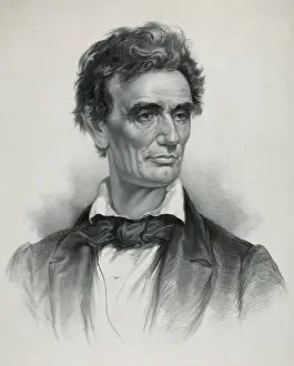 Barry Prints: Abraham Lincoln from a portrait taken from life by Charles A