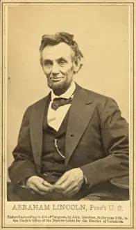 Abraham Lincoln, Pres t U. S