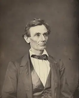 Abraham Lincoln, presidential candidate, head-and-shoulders