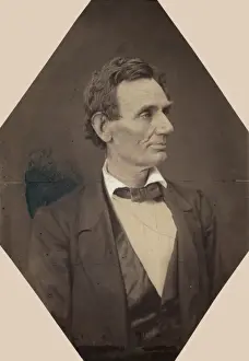 Abraham Lincoln, presidential candidate, half-length portrai