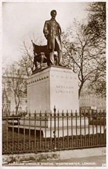 Parliament Collection: Abraham Lincoln Statue, Westminster, London