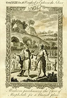 Abraham purchasing cave for a burial place