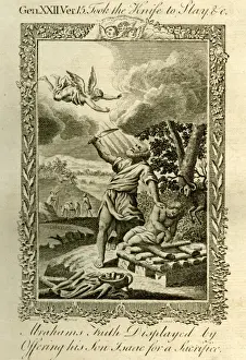 Prevent Prints: Abrahams faith displayed by offering his son Isaac