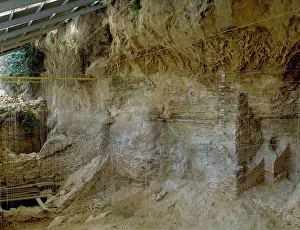 Paleolithic Prints: Abric Romani rock-shelter. Middle Paleolithic. Capellades