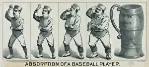 Baseball Prints: Absorption of a baseball player