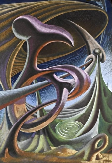 Abstraction Gallery: Abstract painting of fluid forms