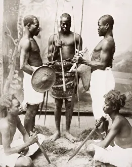 Abyssinian soldiers, Ethiopian, Ethiopia, likely taken in Egypt