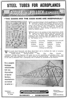 Tubes Prints: Accles & Pollock Steel Tubes 1916