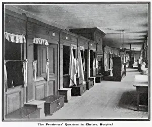 Veterans Prints: The accommodation of the Chelsea pensioners designed by Sir Christopher Wren