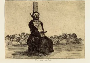 Disasters Prints: On account of a knife, Plate 34 of The Disasters of War