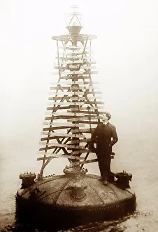 An acetylene buoy, Victorian period