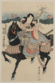 The actor Bando Mitsugoro in the role of Satsumanokami Tadan The actor Bando Mitsugoro in the role of Satsumanokami Tadan