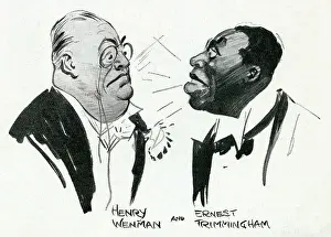 Actor Ernest Trimmingham (1880-1942) - Actor in the role of the Bandleader The Dippers at The Criterion, pictured with Henry Wenham (in the role of Lord Mellingham)