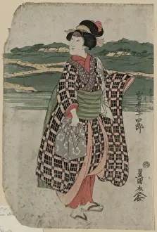 Hanshiro Prints: The actor Iwai Hanshiro in the role of Sagoemons daughter O