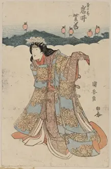 Iwai Prints: The actor Iwai Shijaku in the role of Kikunomae