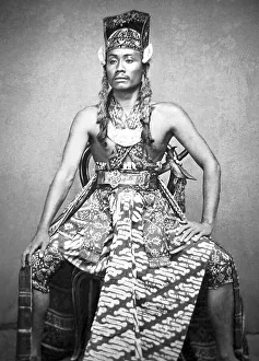 Javanese Prints: An actor in Java - pre-1900
