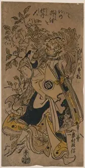 The actor Sanogawa Ichimatsu in the role of Shakkyo dancer
