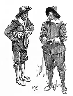 Cavalier Prints: Actors in the roles of Cavalier and Roundhead
