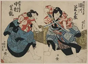Kikunojo Prints: Two actors: Segawa Kikunojo in the role of Nuregami no Cho