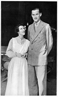 Images Dated 9th October 2014: The actress Beatrice Lillie with her husband Sir Robert Peel