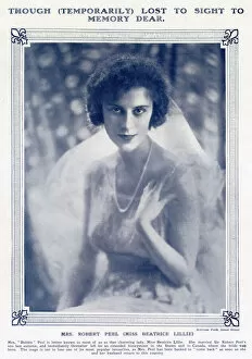 Apr21 Collection: Actress Beatrice Lillie pictured in 1920 in The Tatler following her 1919 marriage to