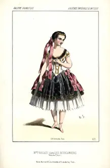Mazilier Prints: Actress and courtesan Mlle Alphonsine as Pouponetta