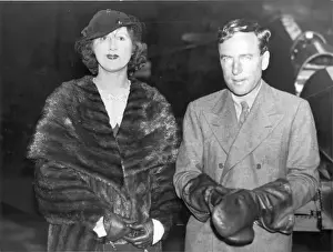 The actress Dorothy Ward with Jim Mollison