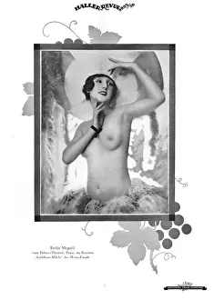 The actresses Endja Mogoul, from the Palace Theatre in Paris in Herman Haller
