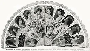 Actresses on Footlight Favourites Fan