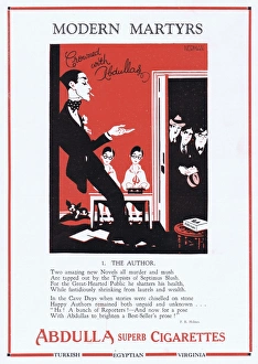 Images Dated 17th March 2014: Advert for Abdulla cigarettes, 1927