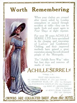 Achille Prints: Advert, Achille Serre Ltd, London