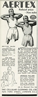 Images Dated 26th September 2016: Advert for Aertex athletic vest 1932