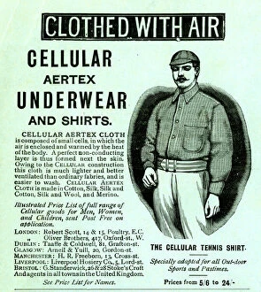 Shirts Gallery: Advert for Aertex Cellular Underwear and Shirts