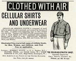 Undergarments Gallery: Advert for Aertex mens clothes with air 1895