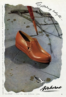 Images Dated 5th October 2017: Advert for Airborne womens footwear 1949