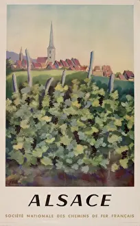 Alsace Prints: Advertisement for Alsace, France