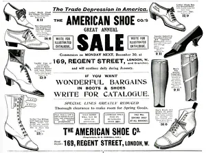 Images Dated 12th October 2018: Advert for American Shoe Company 1907
