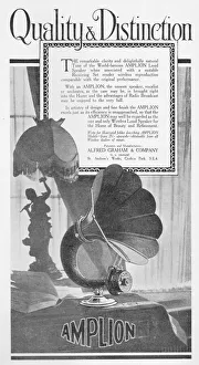 Advert for Amplon wireless loud speaker, a product