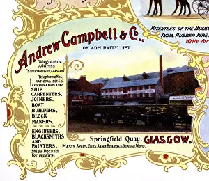 Repairs Prints: Advert, Andrew Campbell & Co, Ship Builders, Glasgow