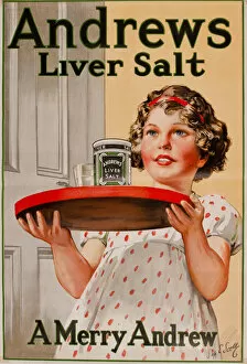 Images Dated 3rd November 2016: Advertisement for Andrews Liver Salt