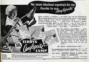 Blackout Prints: Advert for anglepoise lamp