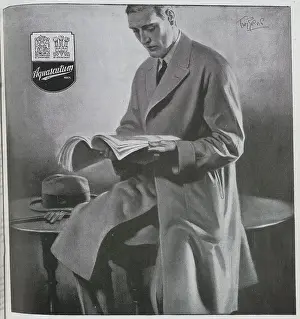 Purvis Prints: Advertisement for Aquascutum, by Tom Purvis