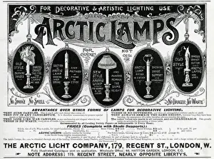 Regent Prints: Advert for Arctic Lamps 1898